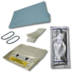 FUNDA ESTERIL PARA SONDAS ECOGRAFICAS C/ GEL 18 CM X 122 CM